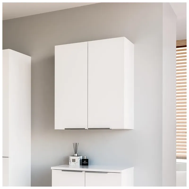 Piekarināms vannas istabas skapis Domoletti UV50DL-3, balta krās., 24 cm x 50 cm x 61 cm
