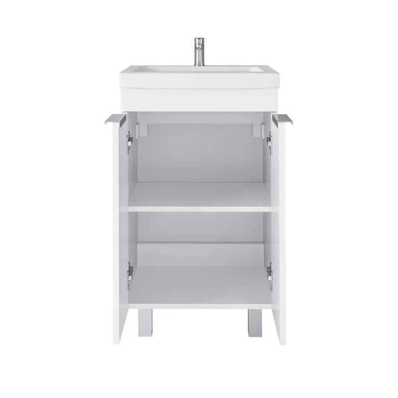 Vannas istabas skapis ar izlietni Domoletti SA50DL-3, balta krās., 35 cm x 46 cm x 81 cm