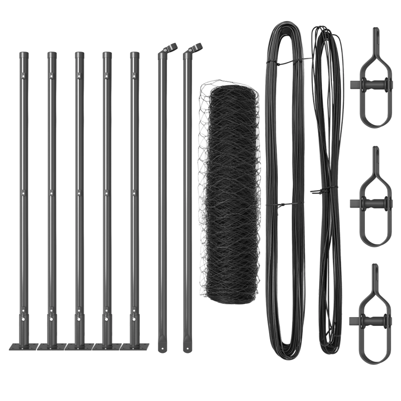 vidaXL Žoga āķis Pelēka 10 x 0,6 m ,36 mm siets, Tērauds un PVC