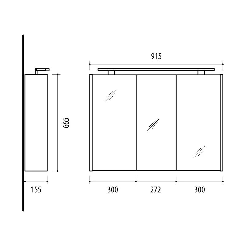 Skapis vannas ist.kar.sv90dl-4 blck-gold