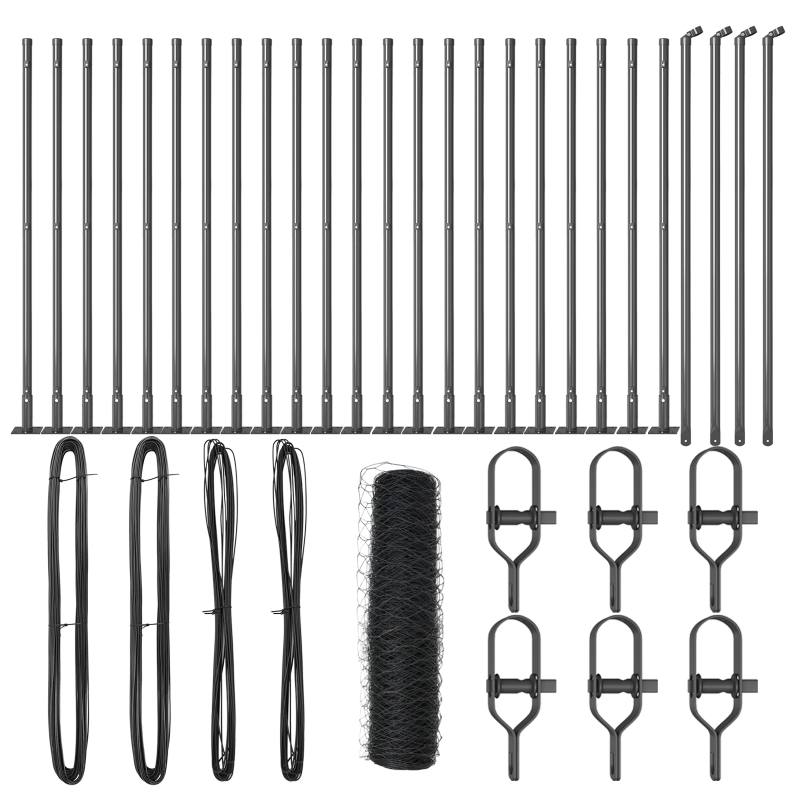 vidaXL Žoga āķis Pelēka 50 x 0,6 m ,50 mm siets, Tērauds un PVC