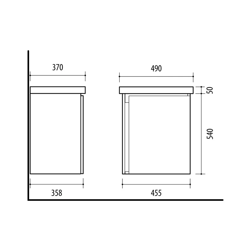 Skapītis ar izlietni wtu-50az-pm wood as
