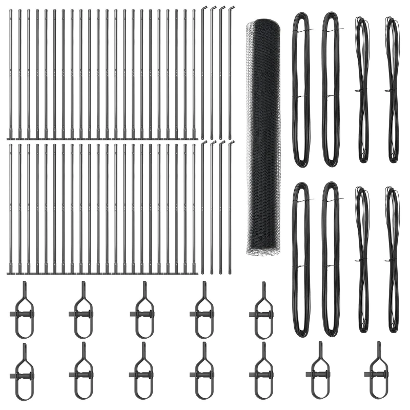 vidaXL Žoga āķis Pelēka 100 x 1,2 m ,13 mm siets, Tērauds un PVC