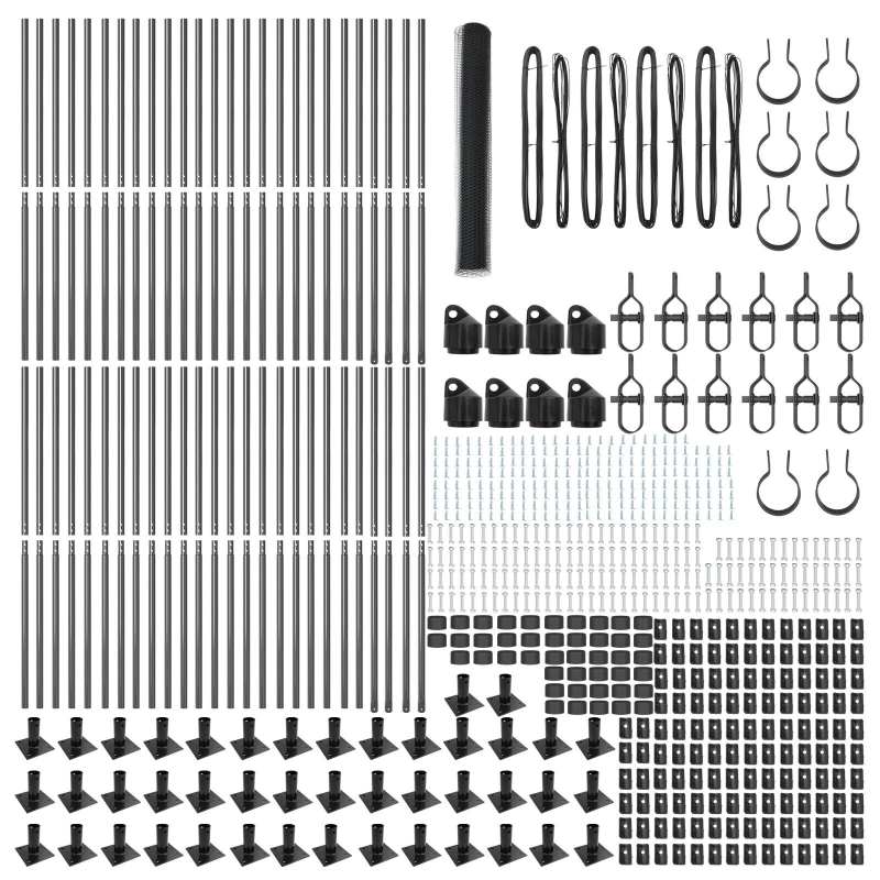 vidaXL Žoga āķis Pelēka 100 x 1,2 m ,13 mm siets, Tērauds un PVC
