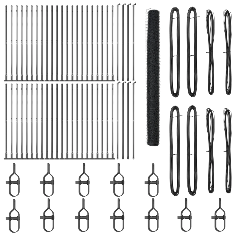 vidaXL Žoga āķis Pelēka 100 x 1,4 m ,50 mm siets, Tērauds un PVC