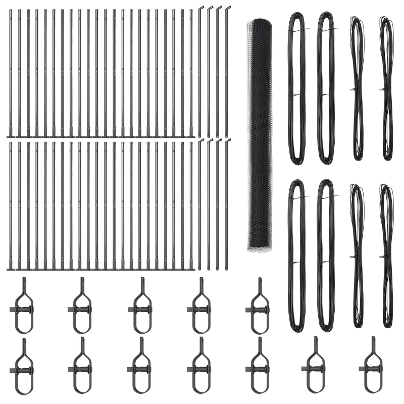 vidaXL Žoga āķis Pelēka 100 x 1,5 m ,25 mm siets, Tērauds un PVC