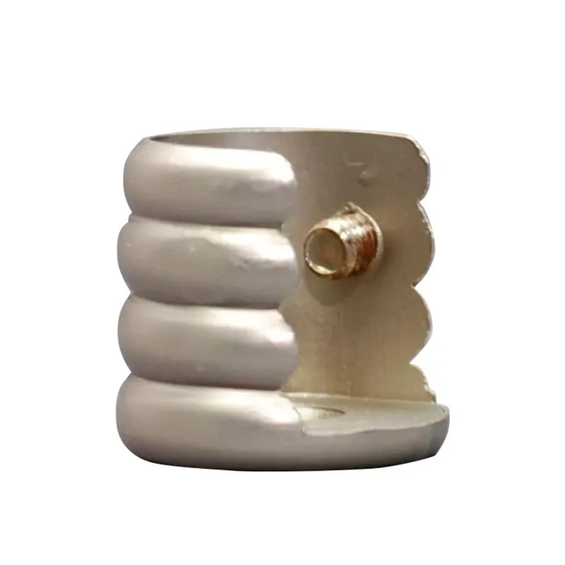 Side curtain rod holders, matte silver, D16, 2 pcs