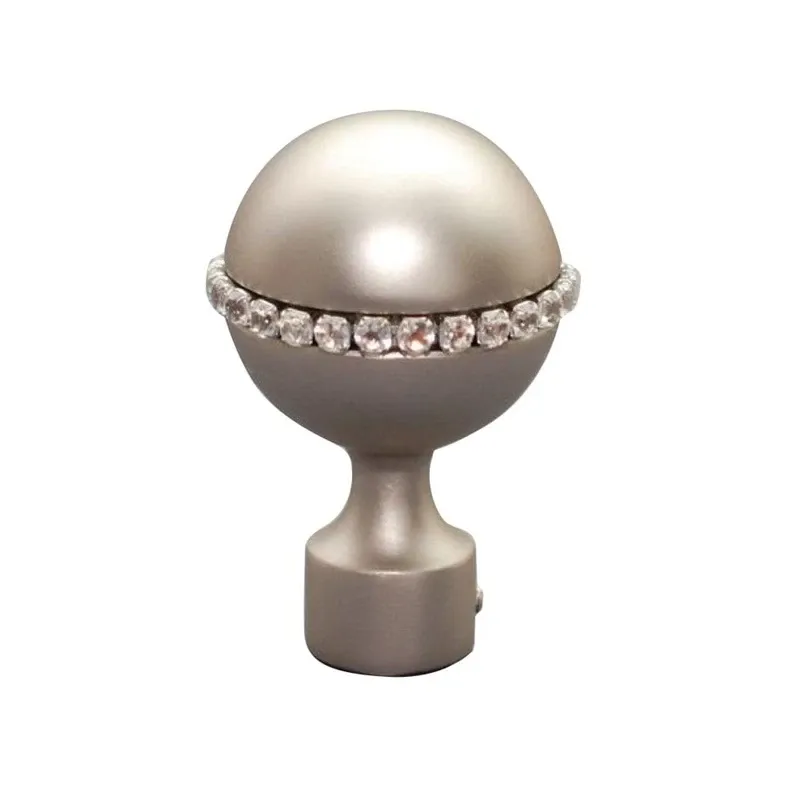 Наконечник карниза Domoletti Denwer, DIA 16 мм, серебристый цв., 2 шт.