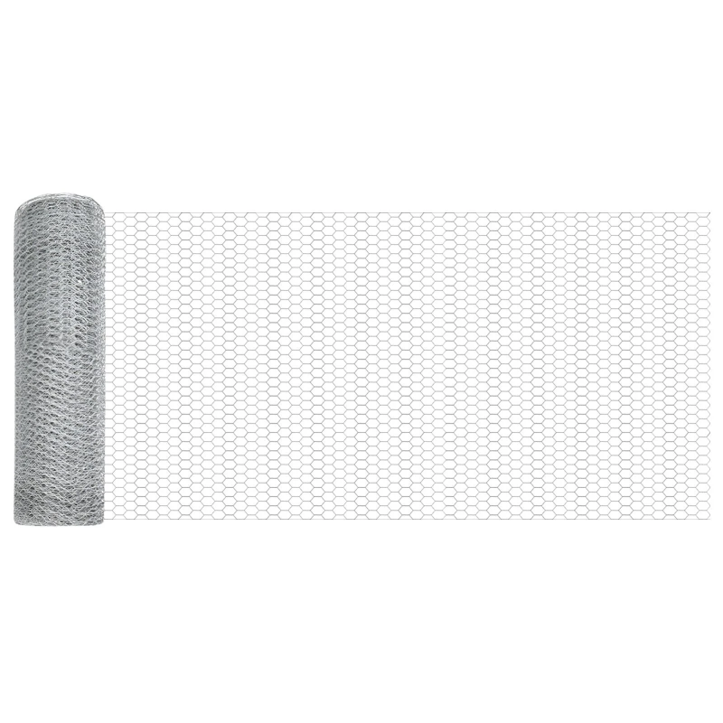 vidaXL Žoga āķis Sudraba 50 x 0,6 m ,13 mm acs, Tērauds