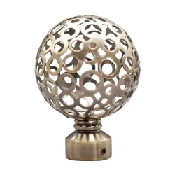 Curtain rod ends Monaco. antiqued gold sp.. D19. 2 pcs.