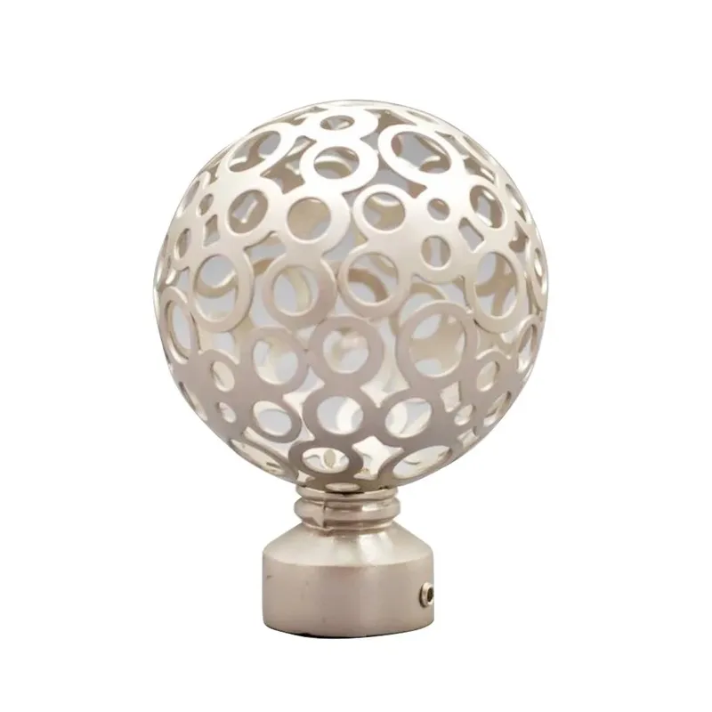 Karnīzes gals Domoletti Monaco, DIA 19 mm, sudraba krās., 2 gab.