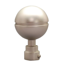 Curtain rod finials Kulas, matte silver, D19, 2 pcs.