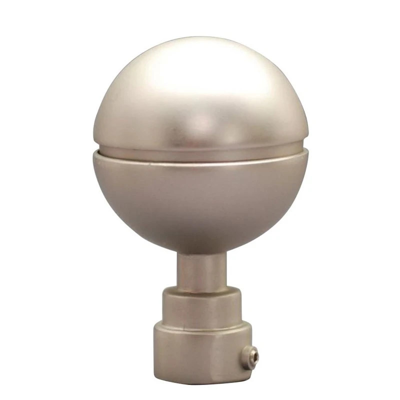 Karnīžu galu Kulas, matēts sudrabs, D19, 2 gab.