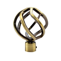 Karnīžu gali Azur, vecināta zelta krāsā, D16, 2 gab.