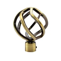 Karnīžu gali Azur, vecināta zelta krāsā, D16, 2 gab.