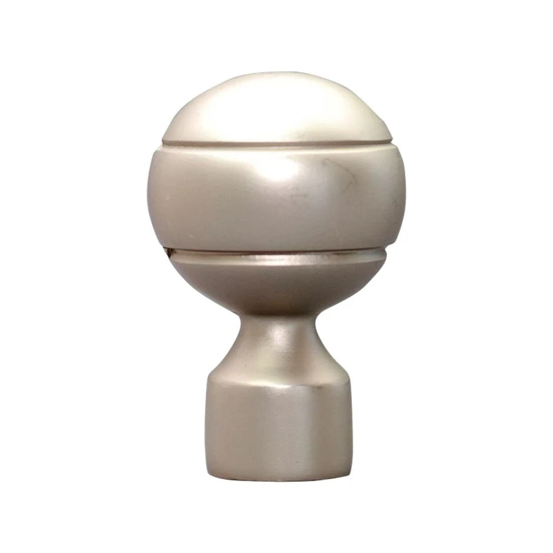 Karnīzes uzgaļi Paola, matēts sudrabs, D16, 2 gab.