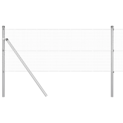 vidaXL Žoga āķis Sudraba 10 x 0,5 m ,19 x 19 mm acs, Tērauds