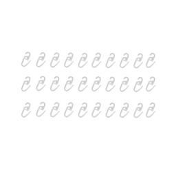 Āķi gredz. plast.caurspīd.d16 mm 30g.