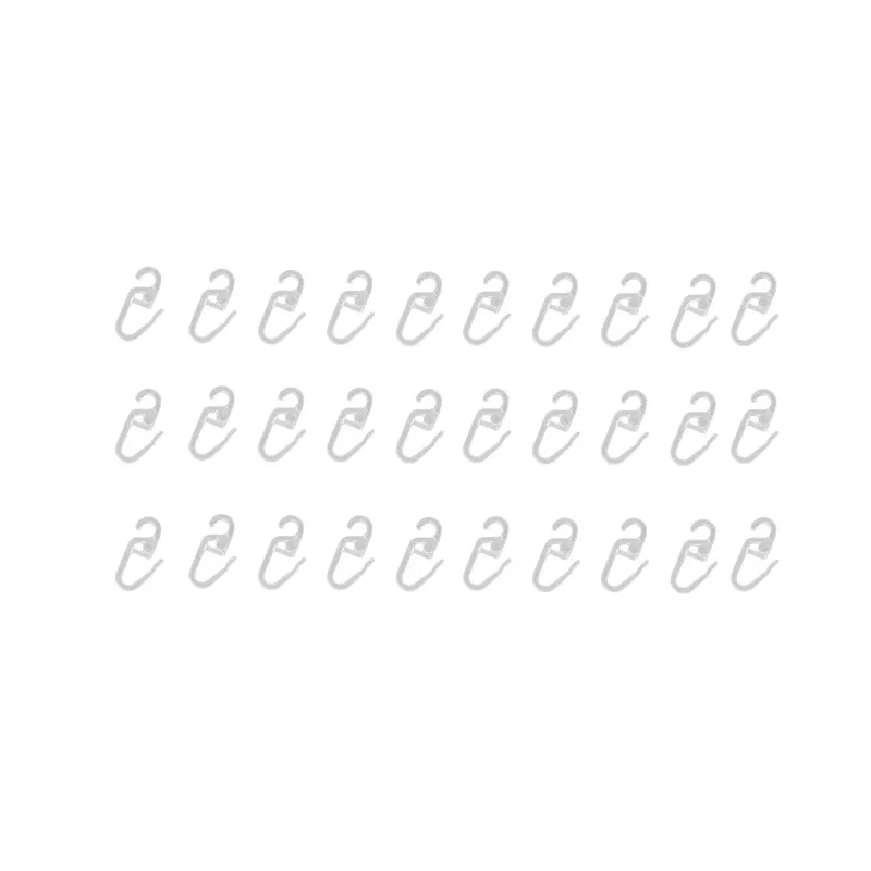 Aizkaru āķis Domoletti, 1.6 cm, caurspīdīga krās., 30 gab.