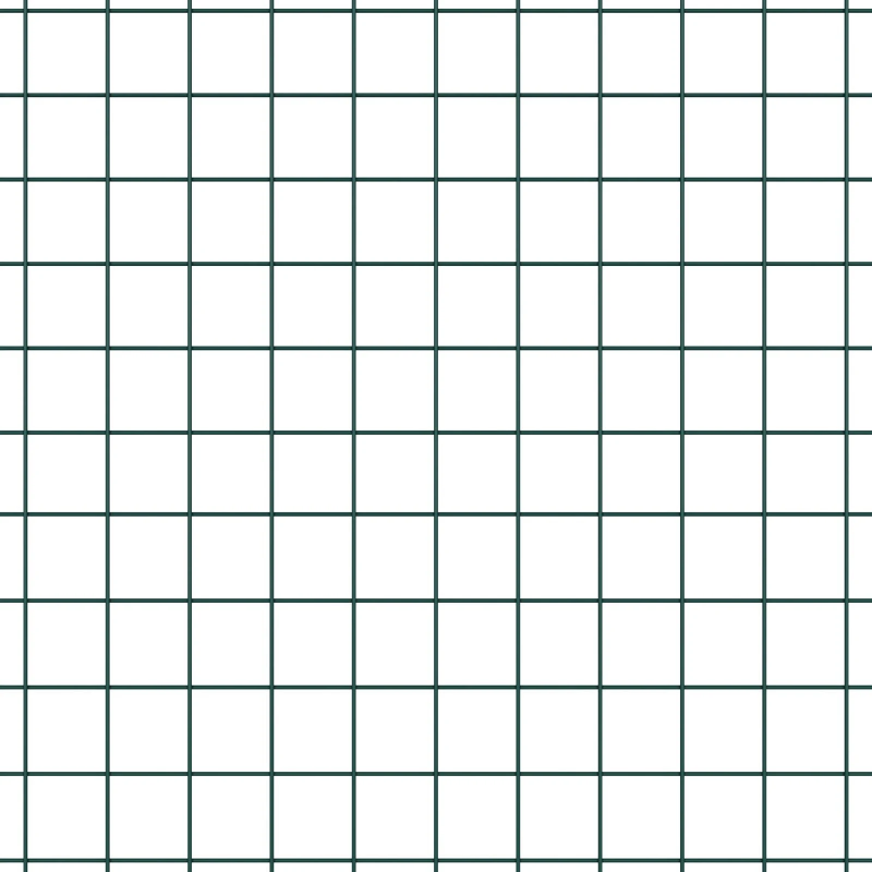 vidaXL Žoga āķis Zaļa 50 x 1 m ,25 x 25 mm režģis, Tērauds un PVC