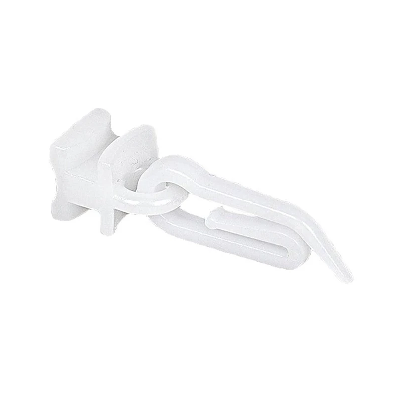 Slīdņa āķis plastmasas balts 30gab