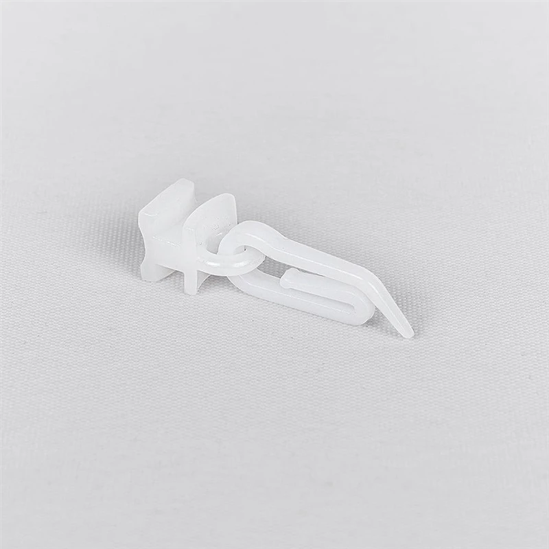 Slīdņa āķis plastmasas balts 30gab