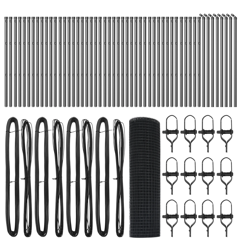 vidaXL Žoga āķis Pelēka 100 x 0,6 m ,16 x 16 mm siets, Tērauds un PVC