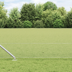 vidaXL Žoga āķis Sudraba 25 x 0,8 m ,16 x 16 mm siets, Tērauds