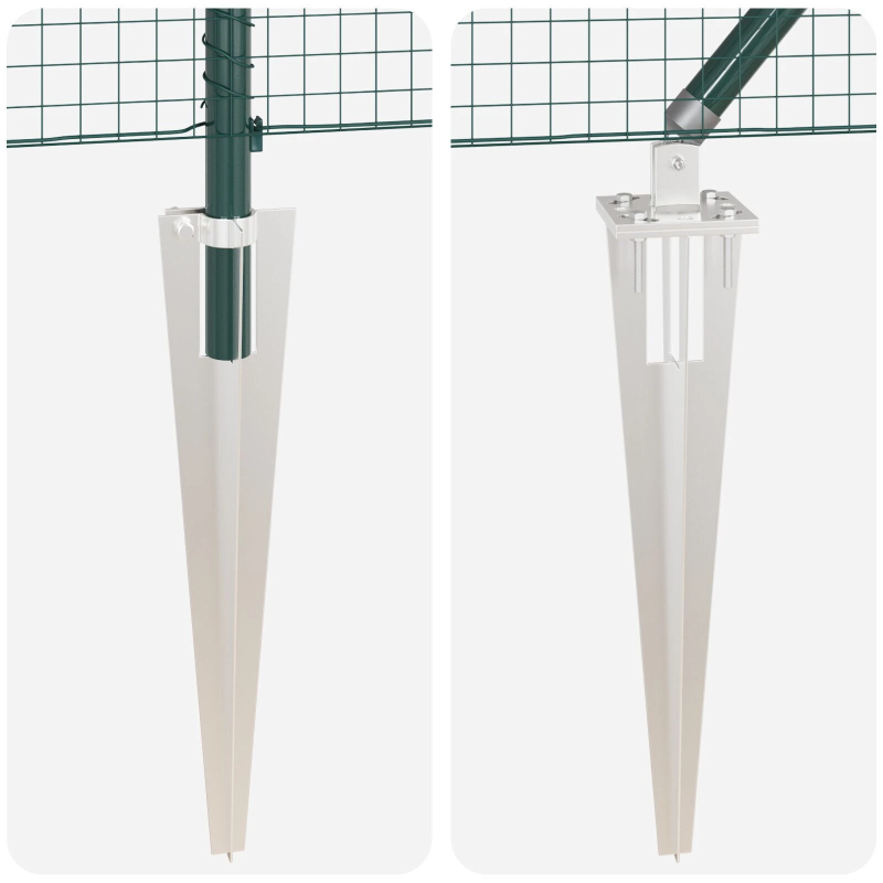 vidaXL Žoga āķis Zaļa 25 x 1 m ,25 x 25 mm tīkla, Tērauds