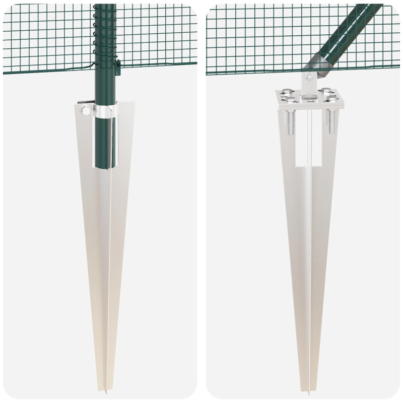 vidaXL Žoga āķis Zaļa 25 x 1,4 m ,12 x 12 mm tīkls, Tērauds un PVC