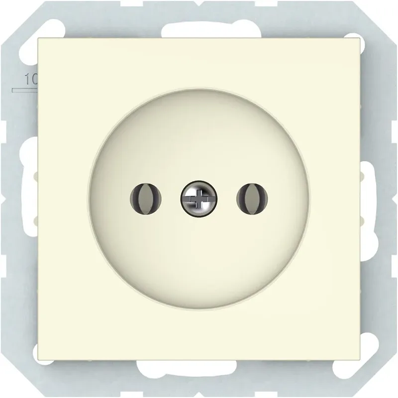 Kontaktligzda Vilma QR1000 111070201209, rozete bez zemējuma, ziloņkaula krās.