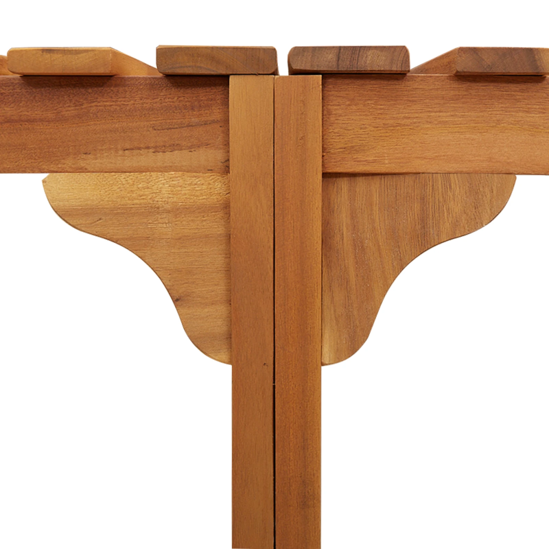 vidaXL Karstās vannas apmale pusapaļā Brūna 272 x 120 x 55,5 cm