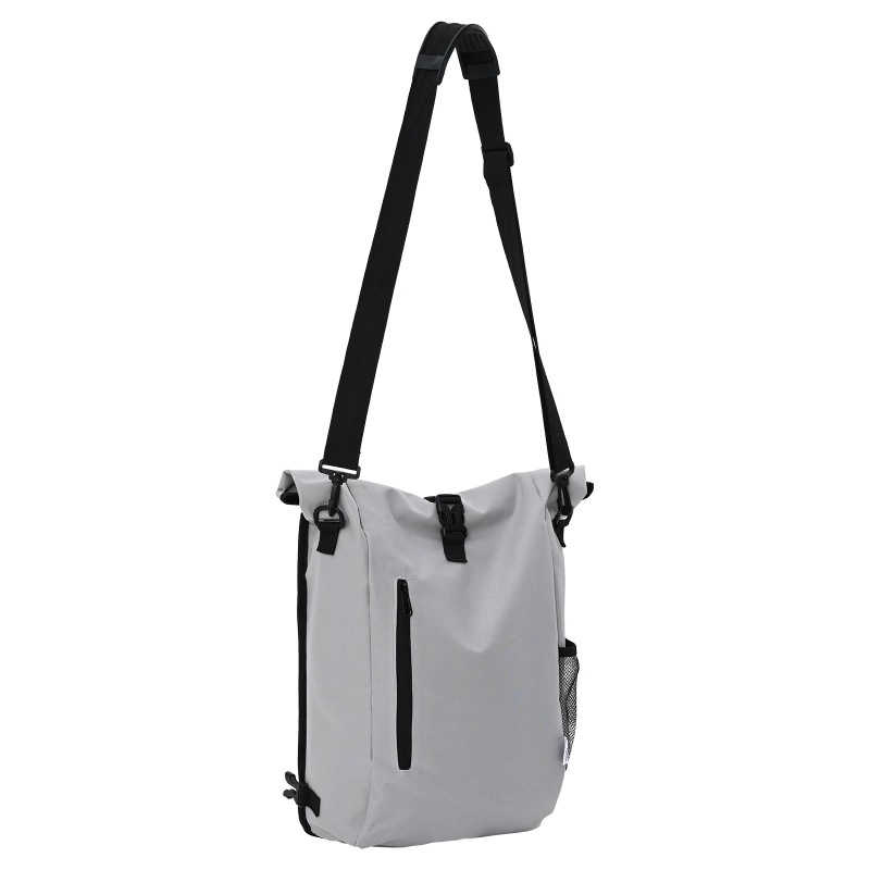 vidaXL Velosipēda soma Pelēka 31 x 13 x 58 cm Poliesters