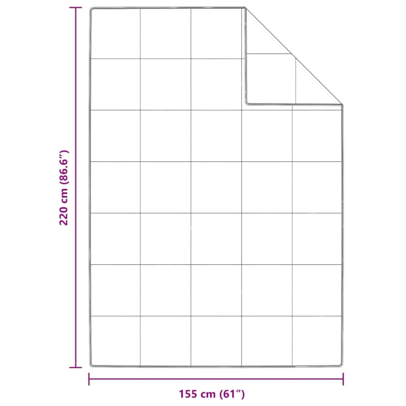 vidaXL Vasaras segas Balts 155 x 220 cm Spalvas