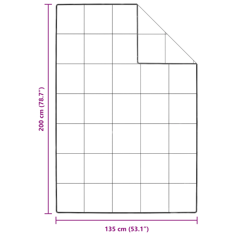 vidaXL Ziemas gultas sega Balts 135 x 200 cm Spalvas
