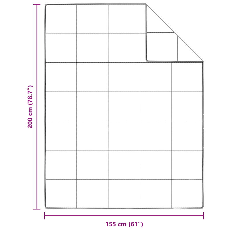 vidaXL Ziemas gultas sega Balts 155 x 200 cm Spalvas