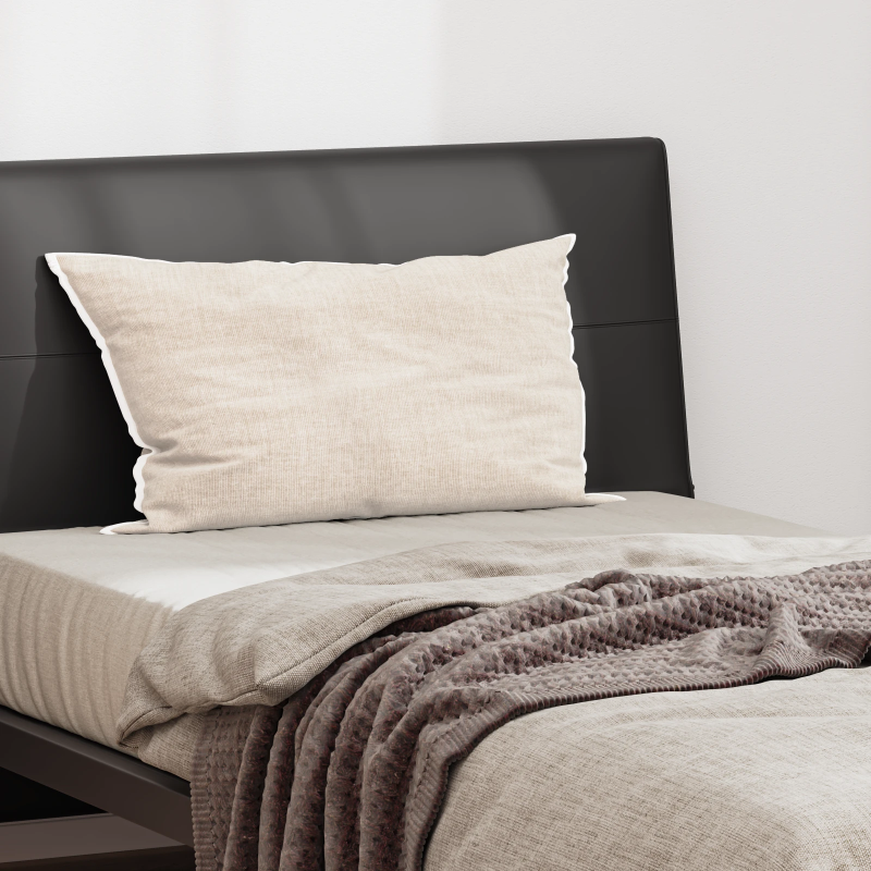 vidaXL Spilvens ar spilvenu Balts 40 x 80 cm Kokvilna