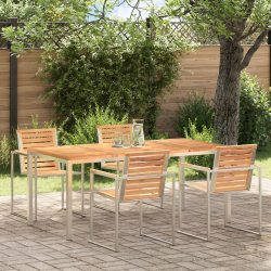 vidaXL Ēdamgalda Brūna 180 x 90 x 75 cm Ciets tekša koks