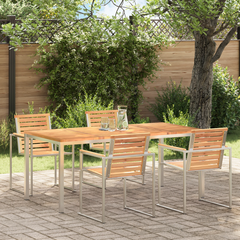 vidaXL Ēdamgalda Brūna 180 x 90 x 75 cm Ciets tekša koks