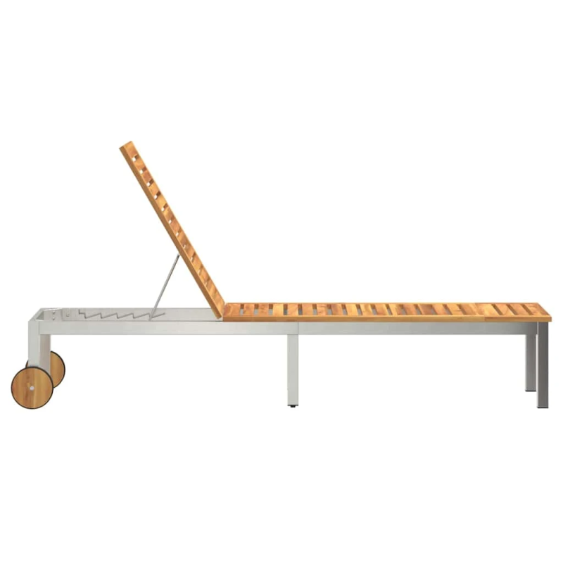 vidaXL Sauļošanās krēsls Eļļa dabīgā Cietā akācijas koks