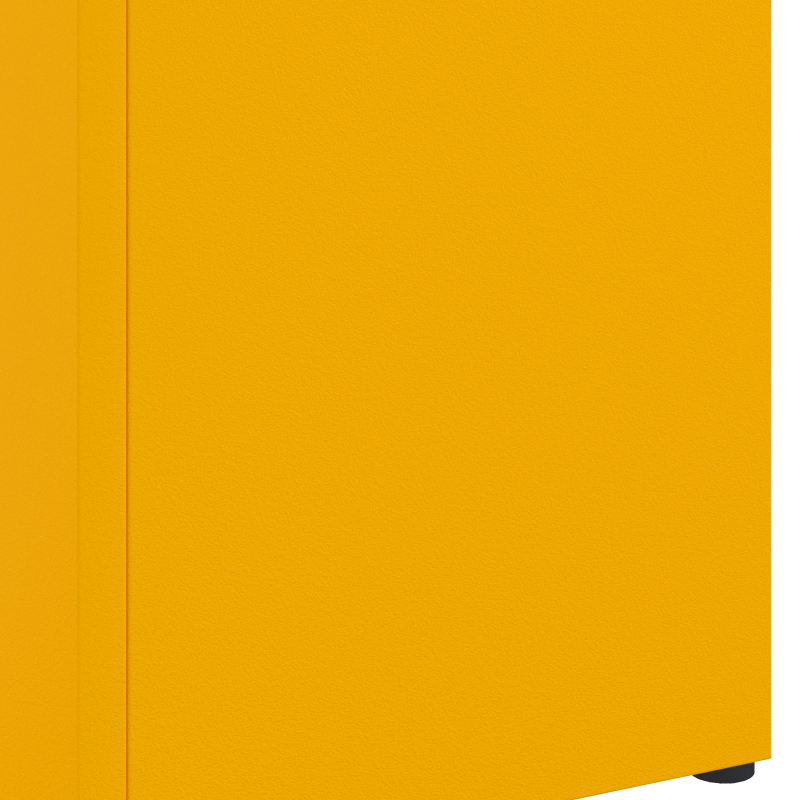 vidaXL Lietussarga statīvs Sinepju 15,5 x 15,5 x 49 cm Metāla