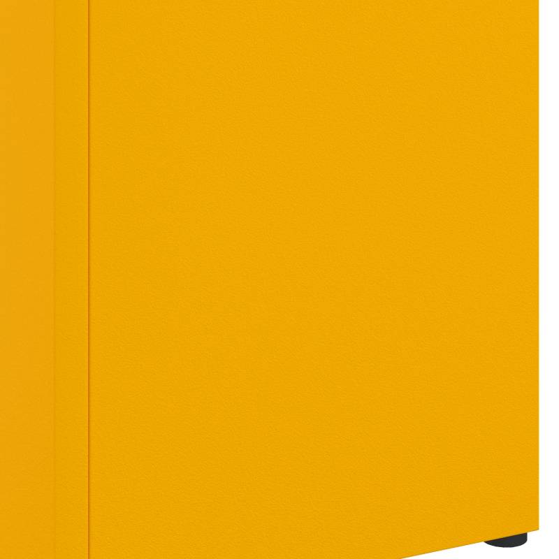 vidaXL Lietussarga statīvs Sinepju 15,5 x 15,5 x 49 cm Metāla