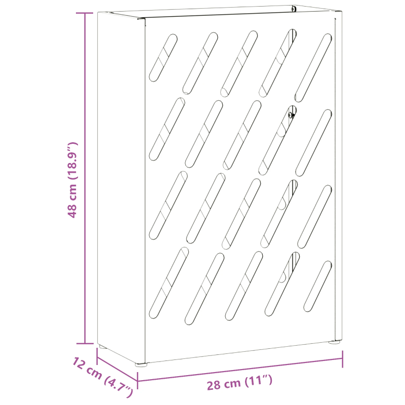 vidaXL Lietussarga statīvs sinepju dzeltena 28 x 12 x 41 cm Tērauds
