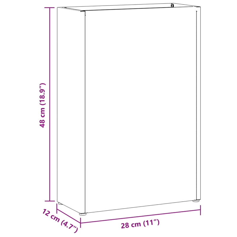 vidaXL Lietussarga statīvs sinepju dzeltena 28 x 12 x 41 cm Tērauds