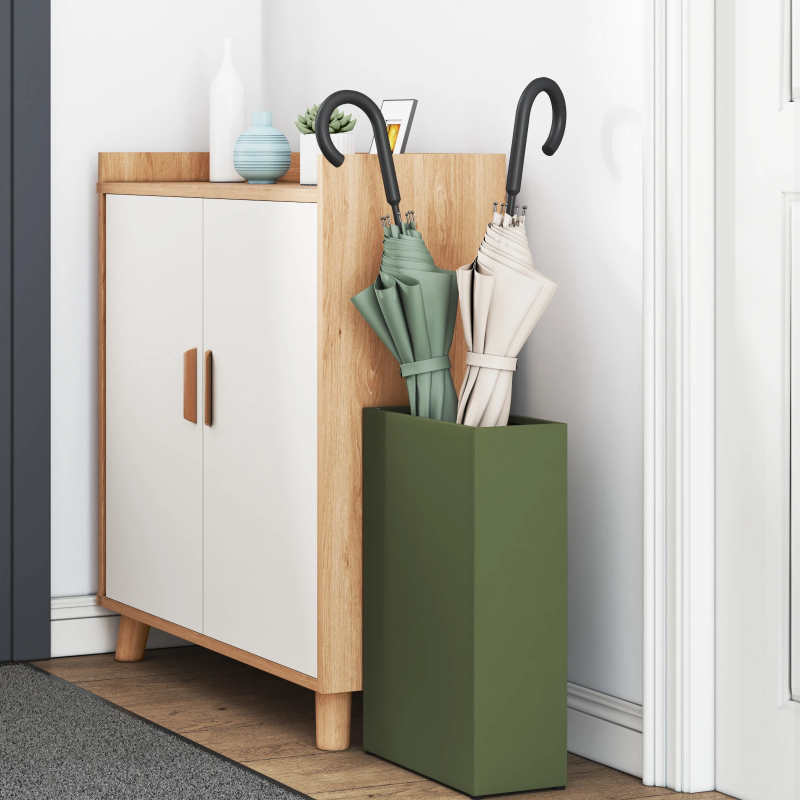 vidaXL Lietussarga statīvs Olīvu zaļa 28 x 12 x 41 cm Tērauds