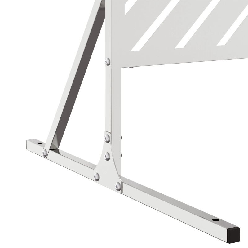 vidaXL Privātuma ekrāns Pelēka 100 x 50 x 180 cm Tērauds