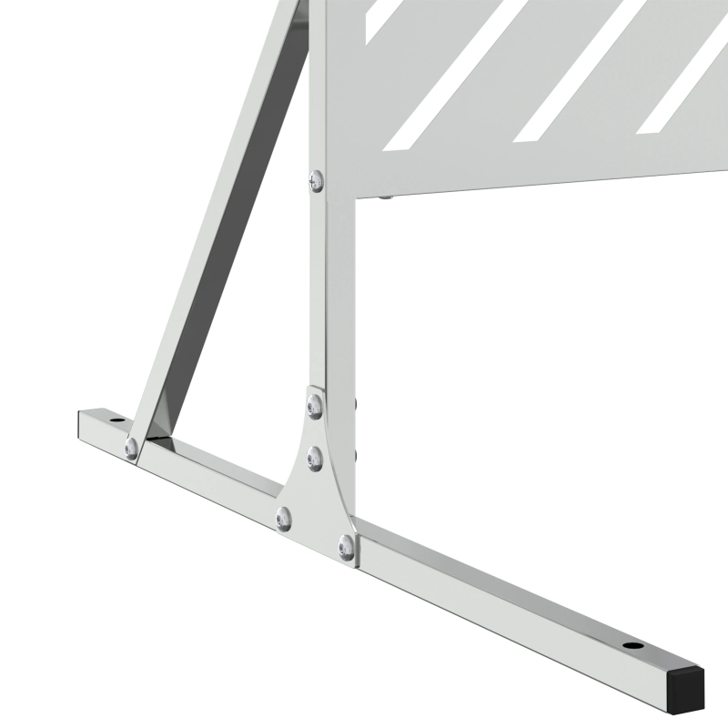 vidaXL Privātuma ekrāns Pelēka 100 x 50 x 180 cm Tērauds