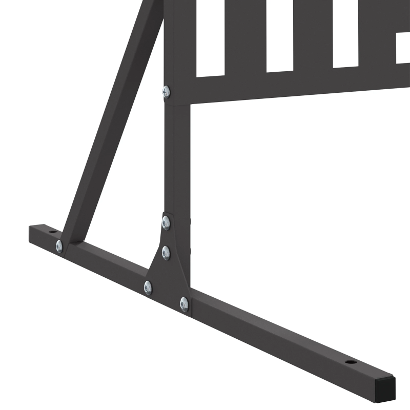 vidaXL Privātuma ekrāns Melna 100 x 50 x 180 cm Tērauds