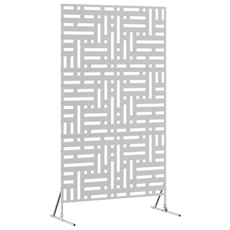 vidaXL Privātuma ekrāns Pelēka 100 x 50 x 180 cm Tērauds