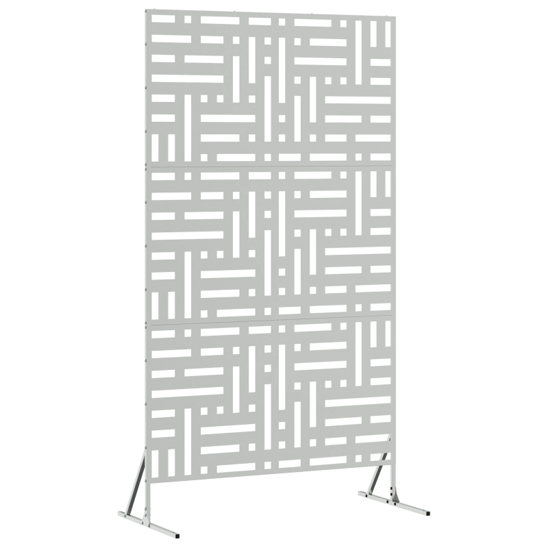 vidaXL Privātuma ekrāns Pelēka 100 x 50 x 180 cm Tērauds